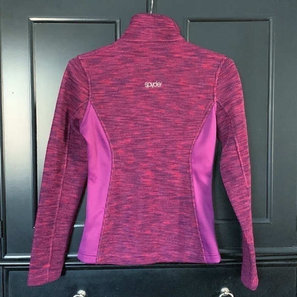 SPYDER Endure Full Zip Mid-Weight Core Sweater - Magenta Multi - Picture 2 of 16